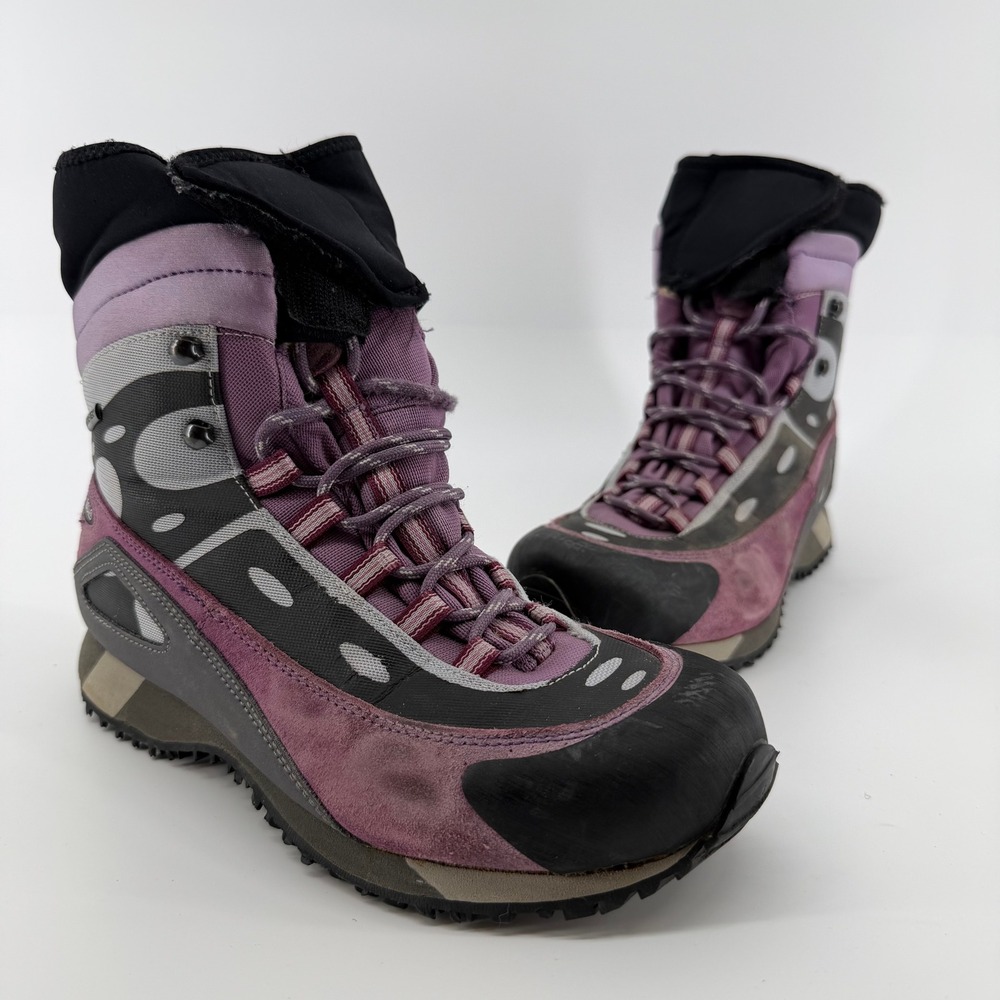 Asolo Elysium GTX Hiking Boots Women 7.5 Purple Gore-Tex Insulated Waterproof
